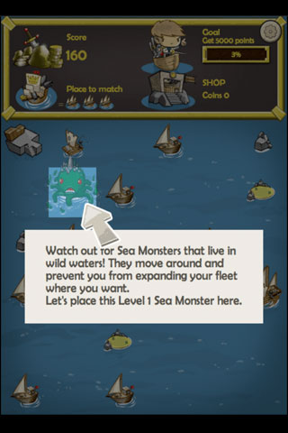 Schiffe und Monster